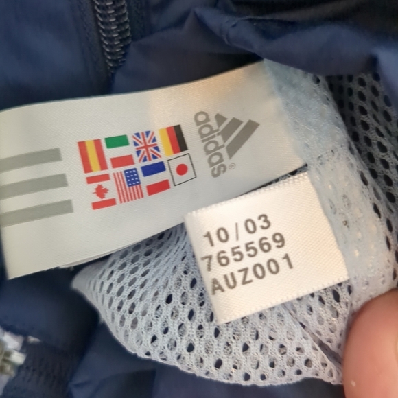 Adidas Women's Navy and Light Blue Jacket - Picture 7 of 8